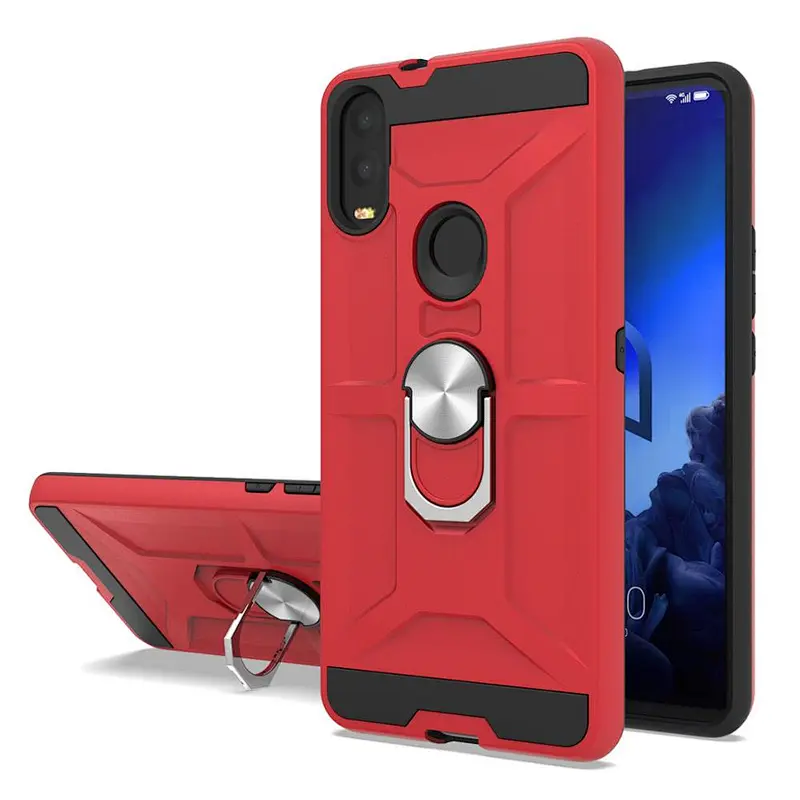 Free Sample 2 in 1 PC TPU Mobile Phone Cover Kickstand Mobile Phone Case for Alcatel 3V
