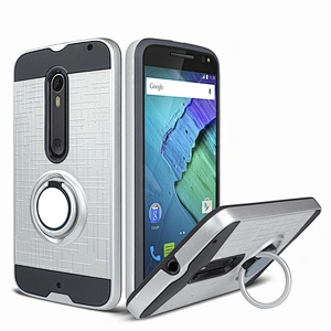 Luxury shockproof phone cover for one zoom,with ring cell Phone Case for MOTO ONE ZOOM