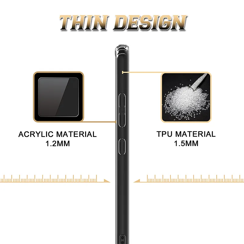 Latest New Material Acrylic Clear Phone case bakc cover For Motorola Moto G8 E7 One Hyper