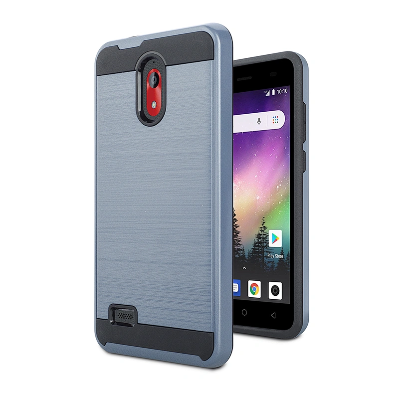 High quality double layer mobile accessories anti-drop cell phone cover with brushed design for Coolpad 3310A