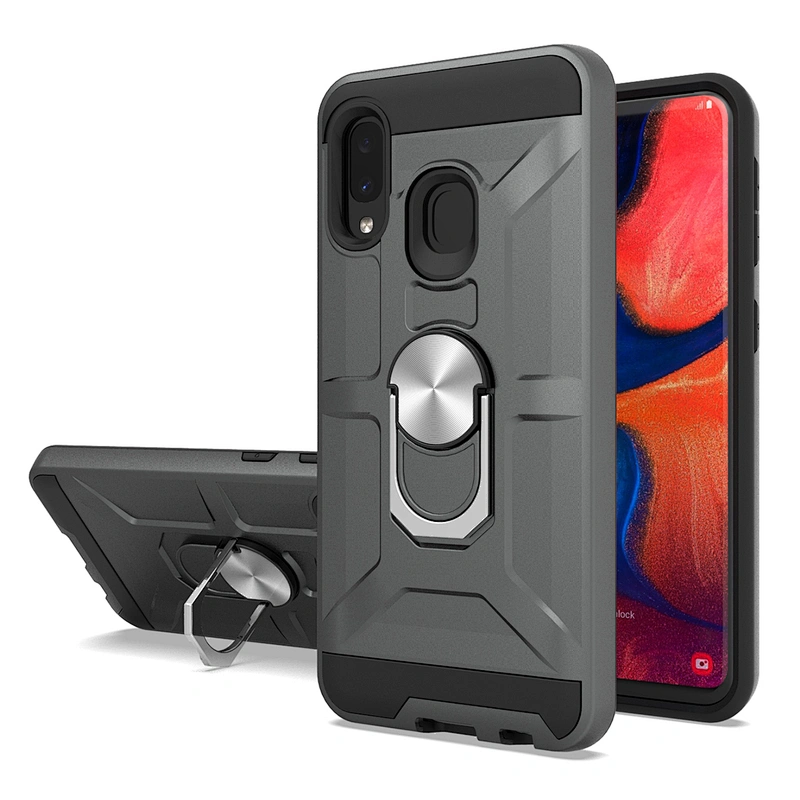 Ring holder metal custom logo shell phone case cover for SAMSUNG A20S A71 A21 A20E NOTE 10 LITE