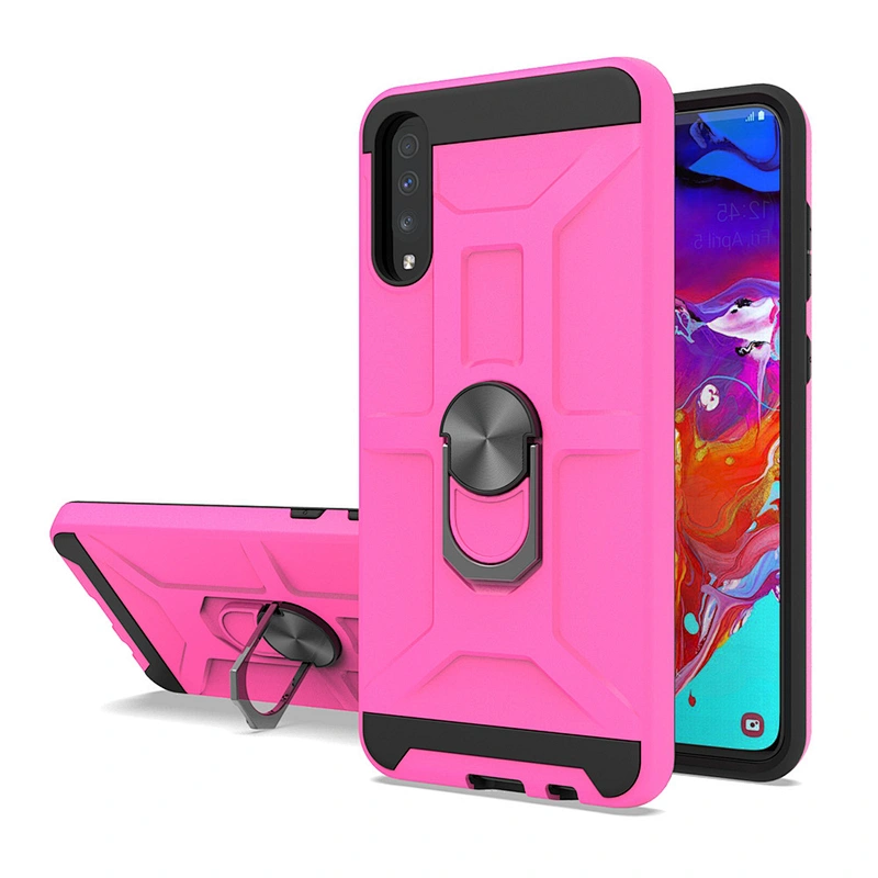 New arrivals for Samsung phone cover shockproof back housing with ring holder for Samsung A70