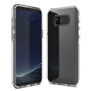 Sitemail wholesale hybrid pc tpu custom transparent case cover for Samsung S8 Plus S9 S10 S20 Ultra