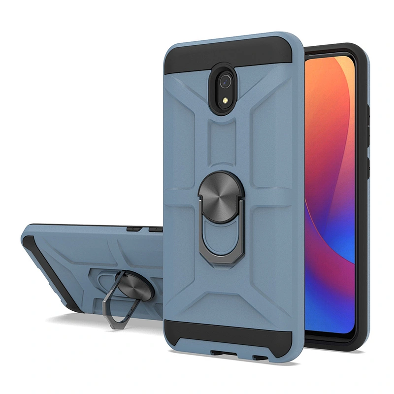 Logo customized kickstand anti shocking with ring holder phone cover case For Mi Redmi Note 8A Pro 9S