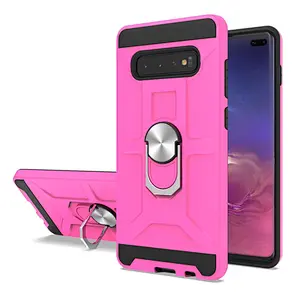 New! Armor mobile phone case shockproof back cover with ring kickstand for Samsung S10 Plus