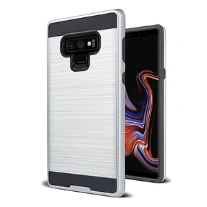 Double Layer Phone Accessories for Samsung OEM Printing Mobile Case with Brushed Design for Samsung Note 9
