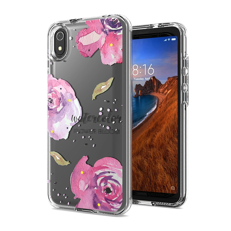 Ultra clear PC TPU painted case for Xiaomi Redmi 7A back cover phone case