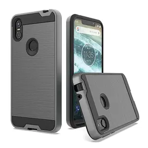 manufacturer phone case wholesale phone cover brushed metal phone accessories for MOTO One/P30 play