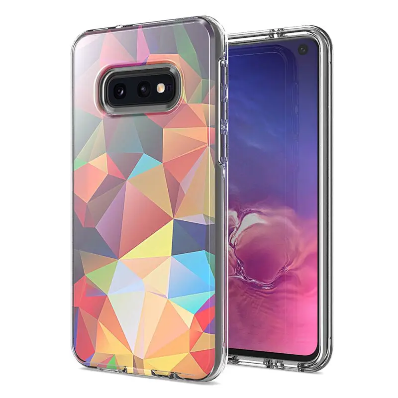 High Clear mobile back covers Soft tpu Hard pc Cell Phone Case with Own Design for Samsung S10E