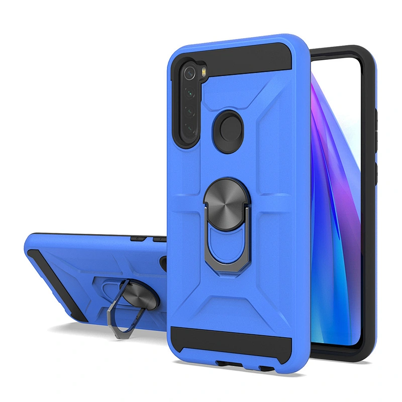 New models accessories mobile back shell armor ring holder cell phone case for xiaomi redmi note 8