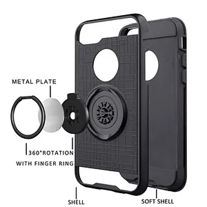 Wholesale Hybrid Smart Phone Covers Ring Back Case For Alcatel 3V 2019 5032W 5059A 3 Revvl 2 5052W