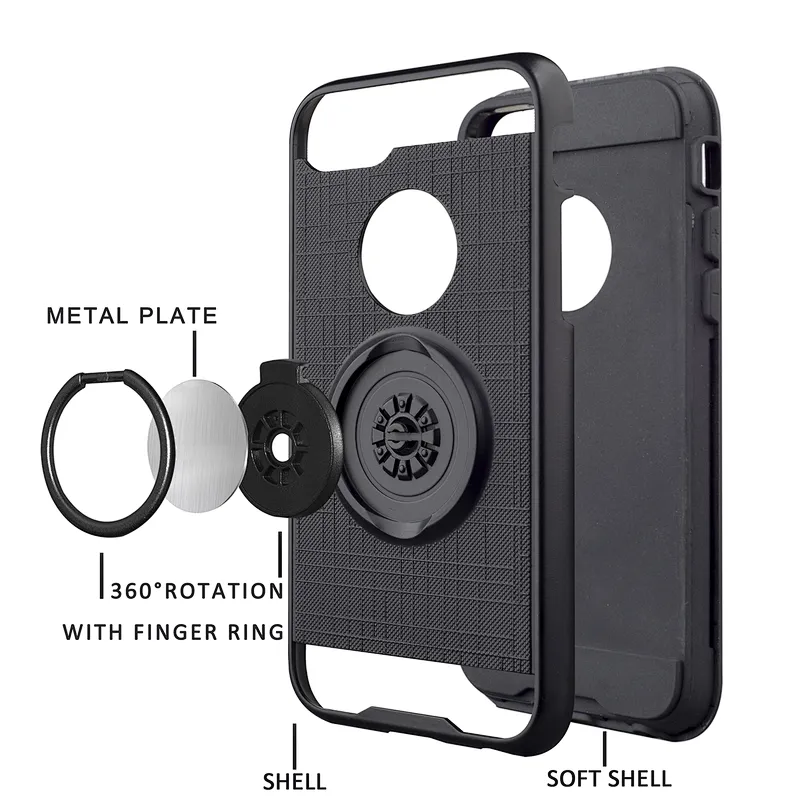 Wholesale Hybrid Smart Phone Covers Ring Back Case For Alcatel 3V 2019 5032W 5059A 3 Revvl 2 5052W