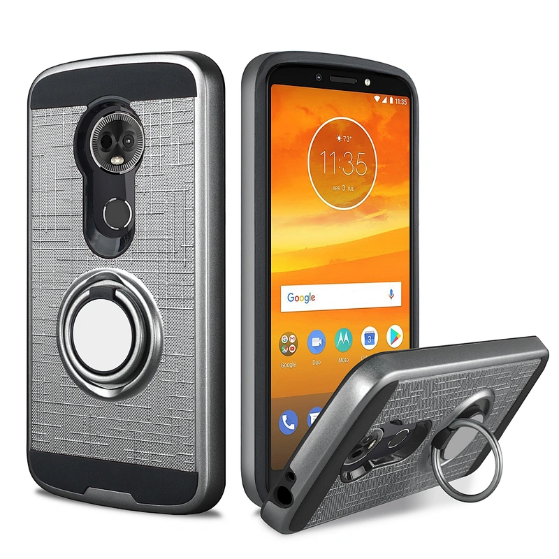 Factory price kickstand case for Motorola E5 PLAY cell phone case for MOTO E5 ring holder phone case