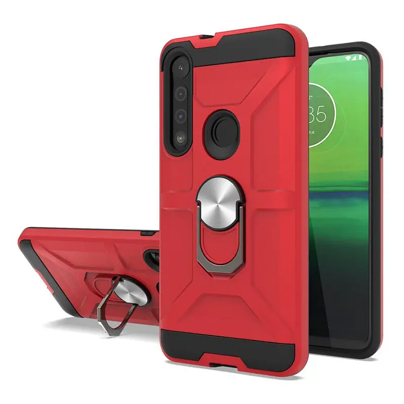 2 in 1 TPU PC combo Metal kickstand Magnet mobile phone case For Alcatel 3V