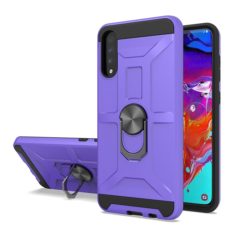 New arrivals for Samsung phone cover shockproof back housing with ring holder for Samsung A70