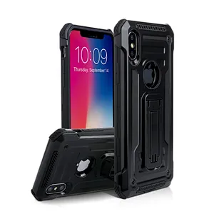 china factory sales mobile phone shell Hard back case for iPhone X case, with phone case holder