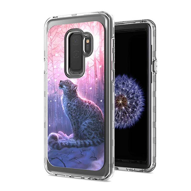 Hot-selling IMD design clear combo mobile phone cases luxury back covers for Samsung S9 Plus