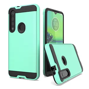 newest model phone case hot selling phone cover tpu pc combo case for moto g8 play
