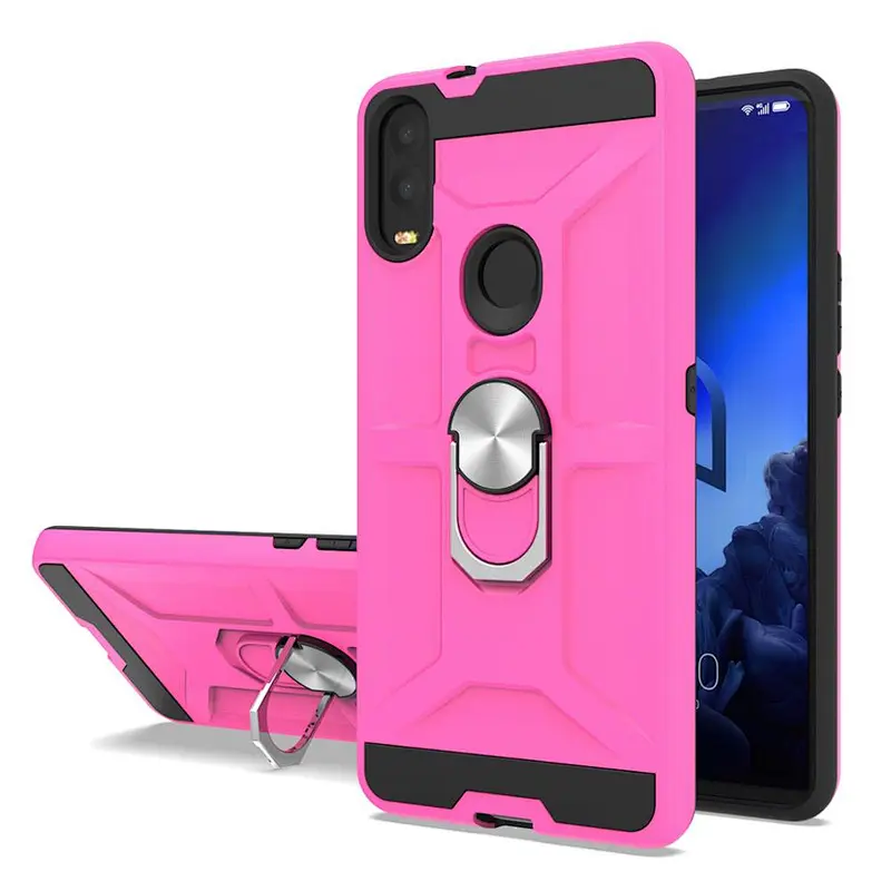 Hot selling Metal kickstand TPU PC 2 in 1Phone Case Cover For Alcatel 3V 5032W 5059A