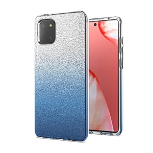 3D high clear tpu pc fashionable glitter mobile cover case for Samsung Note 10 Lite M60S A81