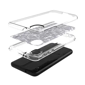 Transparent mobile phone housing with beautiful shell paper for Motorola Moto E6 Plus Play