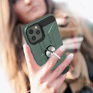 Top selling products phone accessories tpu pc dual protection ring holder mobile case for Huawei P40