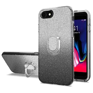 Fashionable Beauty Ring Clear Back Covers Phone Case for iPhone 6 7 8 X XR XS MAX
