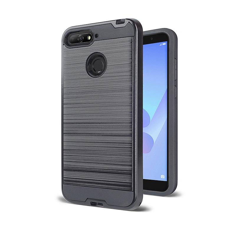 2020 No-slip Brushed Metal mobile phone cover For Huawei P40 Lite Y6P Y7P Y5P 2020