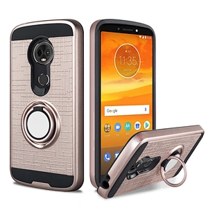 Factory price kickstand case for Motorola E5 PLAY cell phone case for MOTO E5 ring holder phone case