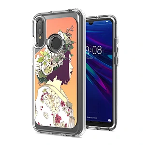 New arrivals fashionable printing back cover tpu mobile phone case with IMD concave for Huawei Y6 Pro 2019