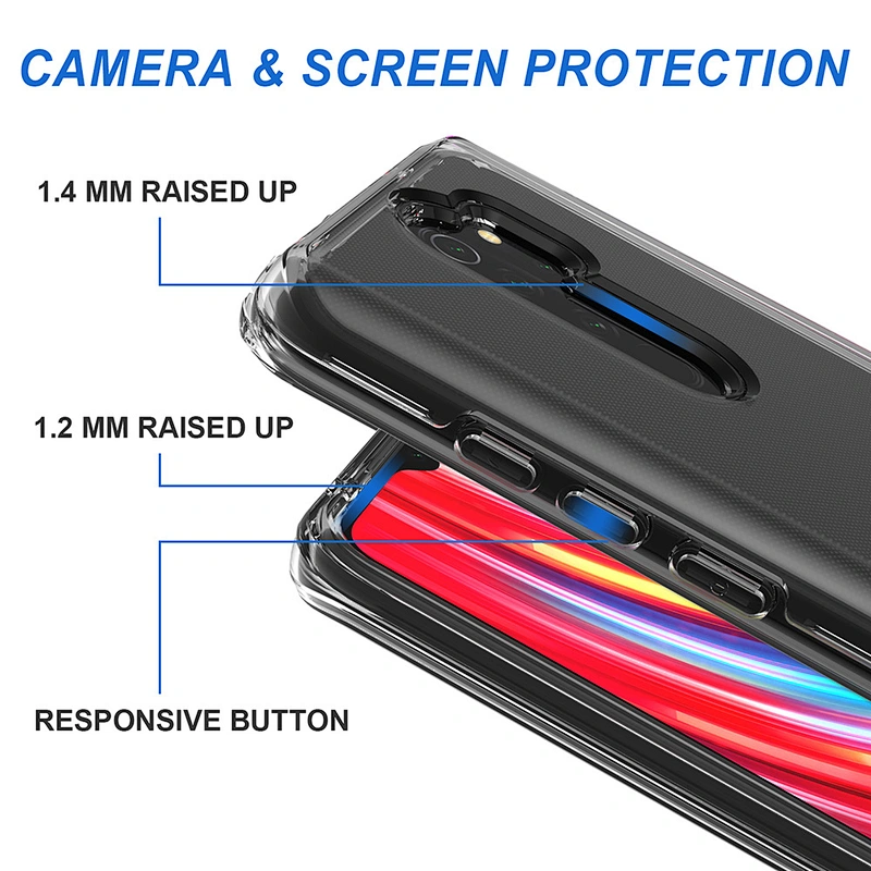 Bulk Clear Crystal High Clear Personalized Customized Pattern Phone Case For Mi Redmi Note 8 Pro 9S