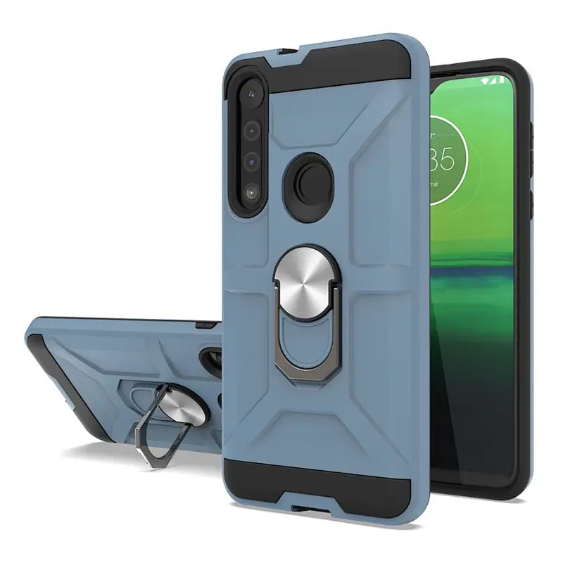 2020 New  Kickstand cell phone cover with Metal ring For Motorola One Macro G power