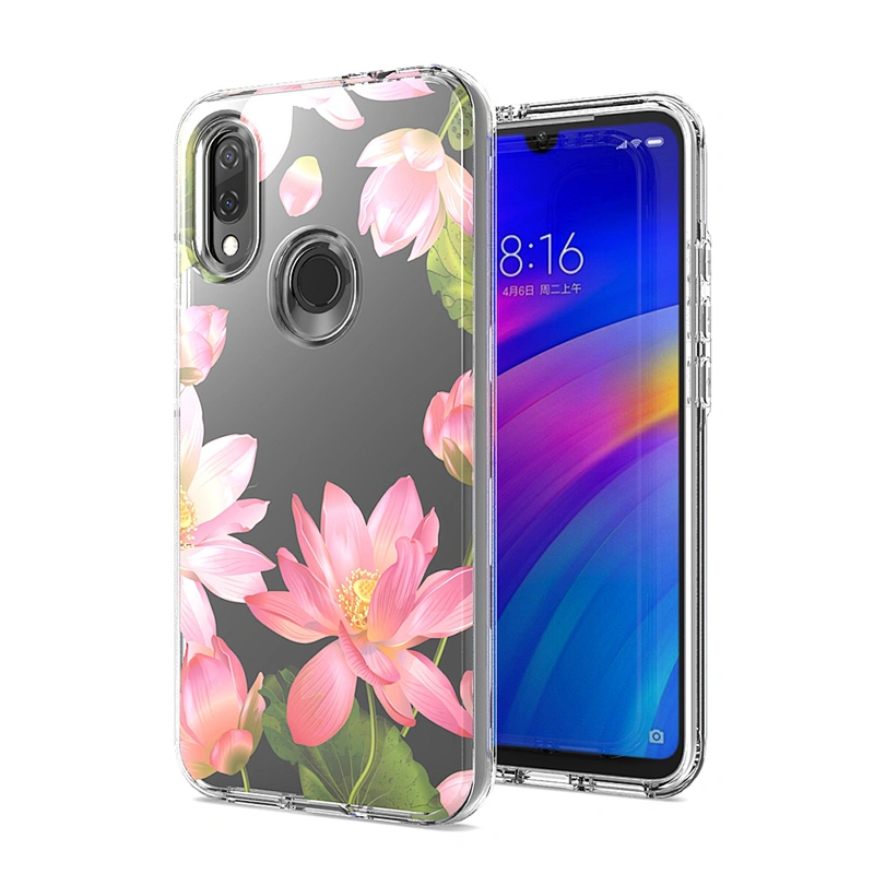 2 in 1 Personalized Customised Pattern Transparent Phone Covers For Mi Redmi Note 8 Pro 9S