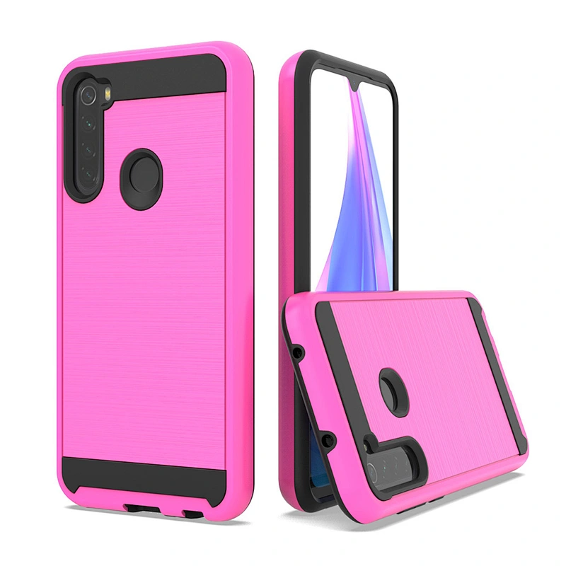 Best Selling Anti Slip Brushed Metal Surface mobile phone case For Mi Redmi Note 8 Pro Note 9
