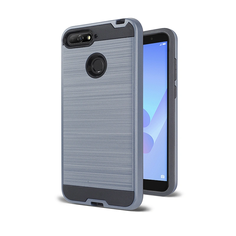 2020 No-slip Brushed Metal mobile phone cover For Huawei P40 Lite Y6P Y7P Y5P 2020