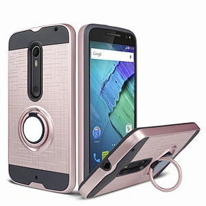 Luxury shockproof phone cover for one zoom,with ring cell Phone Case for MOTO ONE ZOOM