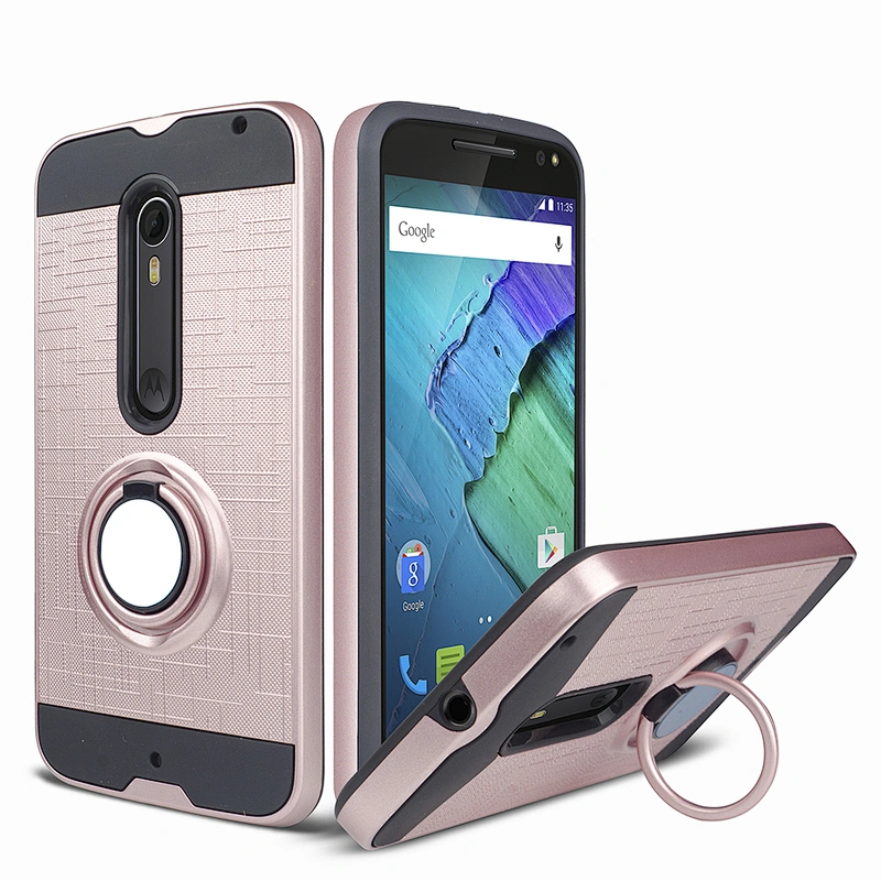 Luxury shockproof phone cover for one zoom,with ring cell Phone Case for MOTO ONE ZOOM