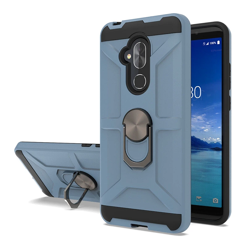 Bulk sale protective PC TPU combo phone case manufacturer for Alcatel 7 Folio Revvl 2 Plus 5059A
