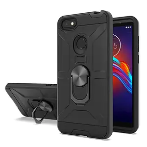 custom skins for E6 play, wholesale phone case with ring phone cover for MOTO E6 play