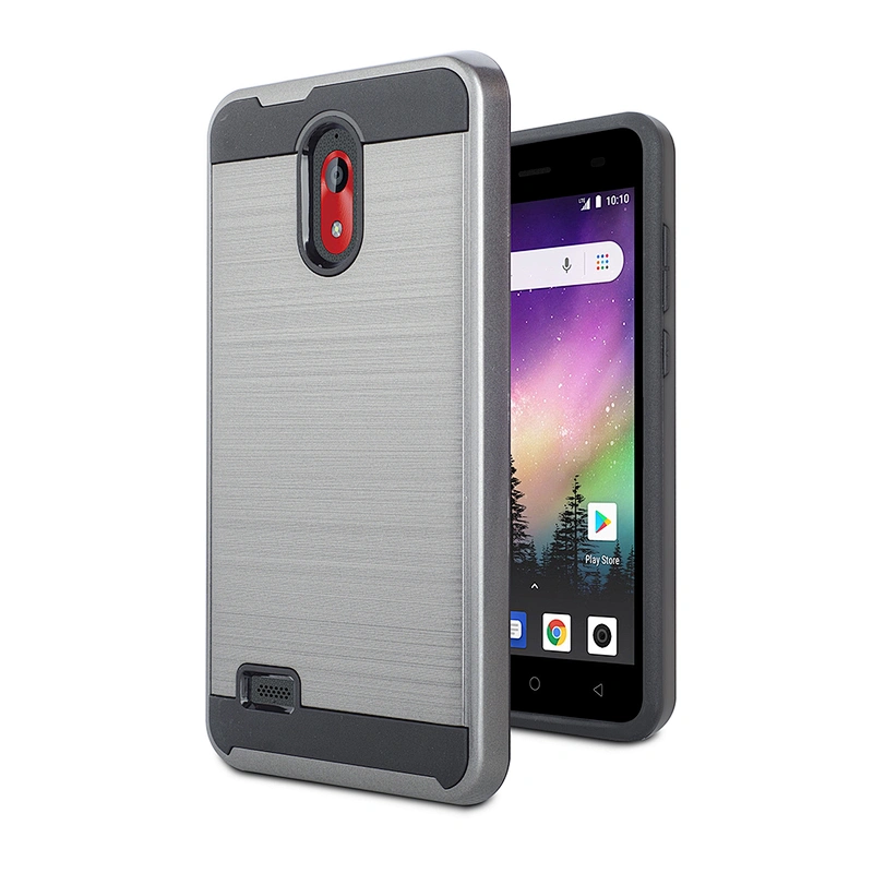 High quality double layer mobile accessories anti-drop cell phone cover with brushed design for Coolpad 3310A