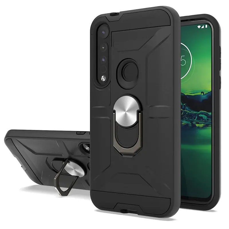 High quality phone case with metal ring bracket cover for Motorola G8 PLUS G8 Play
