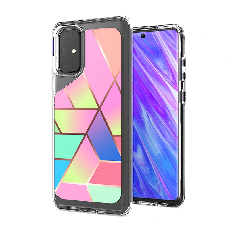 For Samsung A51 case Custom Marble Texture Pattern IMD Design Protective PC TPU case