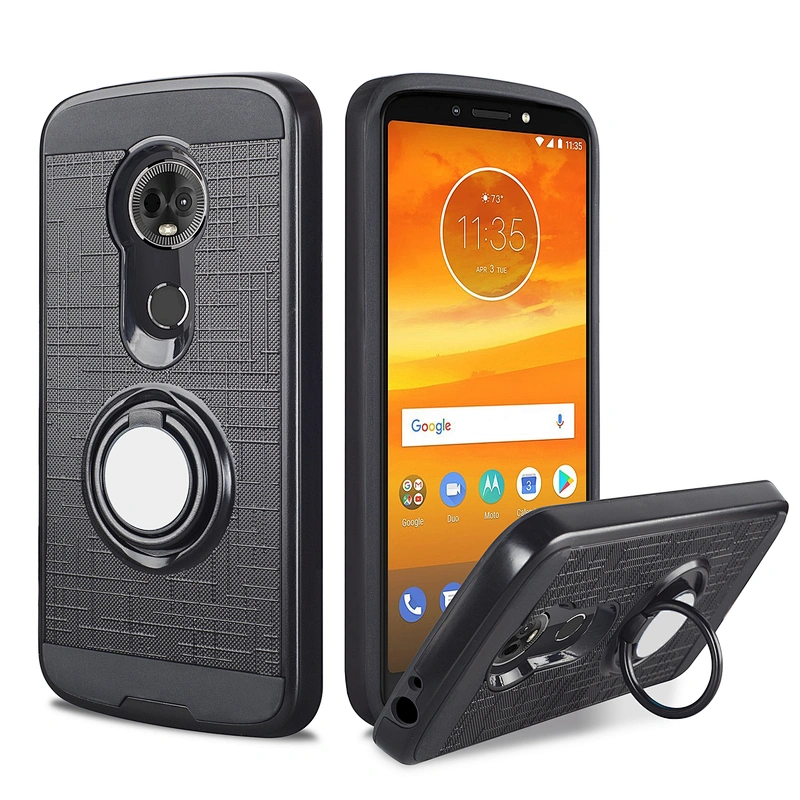 Cellphone Case with magnetic car holder stander ring phone cover for MOTO E5 PLAY GO