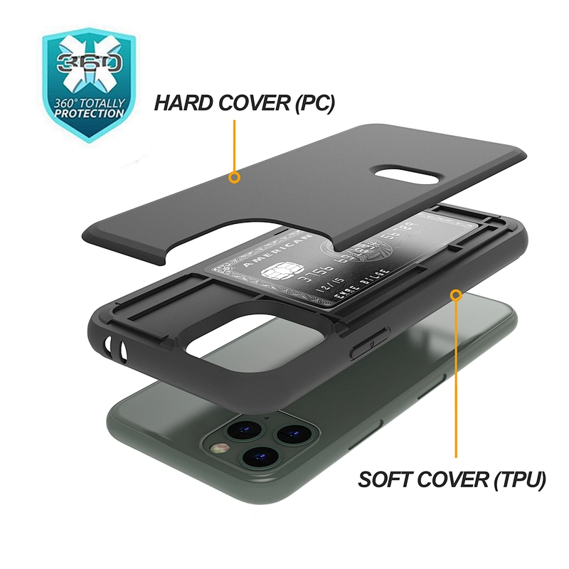 New Design Multifunctional Mobile Accessories Phone Cover with Card Slot for Samsung A10E A20E