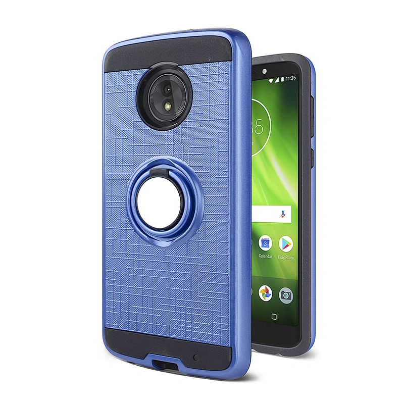 Factory price kickstand case for Motorola MOTO E4 cell phone case  ring holder phone case