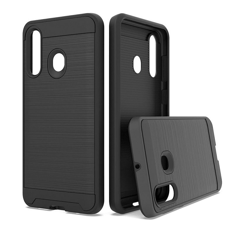 Fashionable TPU PC Cell Phone Cover with Brushed Metal Printing for Samsung Galaxy A60 M40