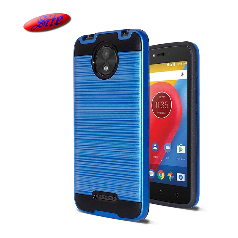 Wholesale Price Mobile Phone Combo 2 In 1 TPU PC Back Cover Stand For Moto C Plus Case