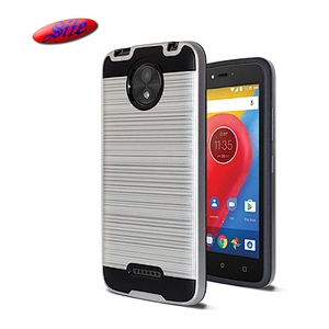 Wholesale Price Mobile Phone Combo 2 In 1 TPU PC Back Cover Stand For Moto C Plus Case