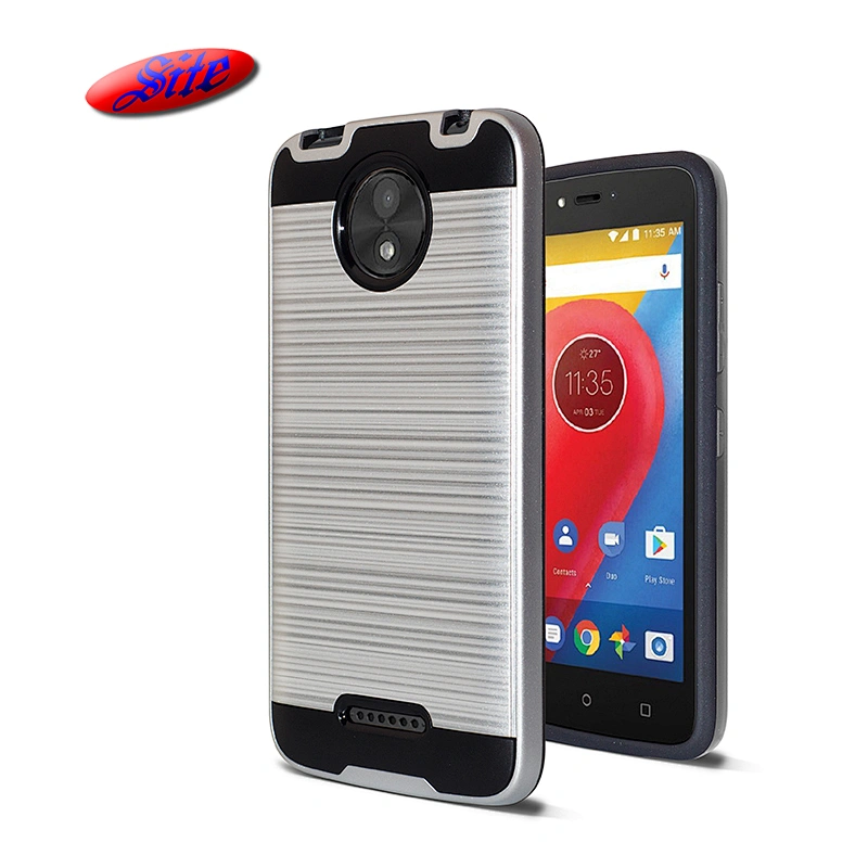 Wholesale Price Mobile Phone Combo 2 In 1 TPU PC Back Cover Stand For Moto C Plus Case