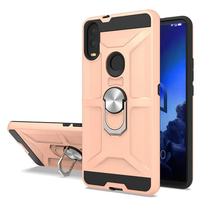 Hot selling Metal kickstand TPU PC 2 in 1Phone Case Cover For Alcatel 3V 5032W 5059A